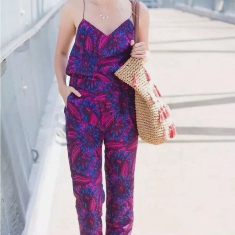 J. Crew Fuchsia Jumpsuit